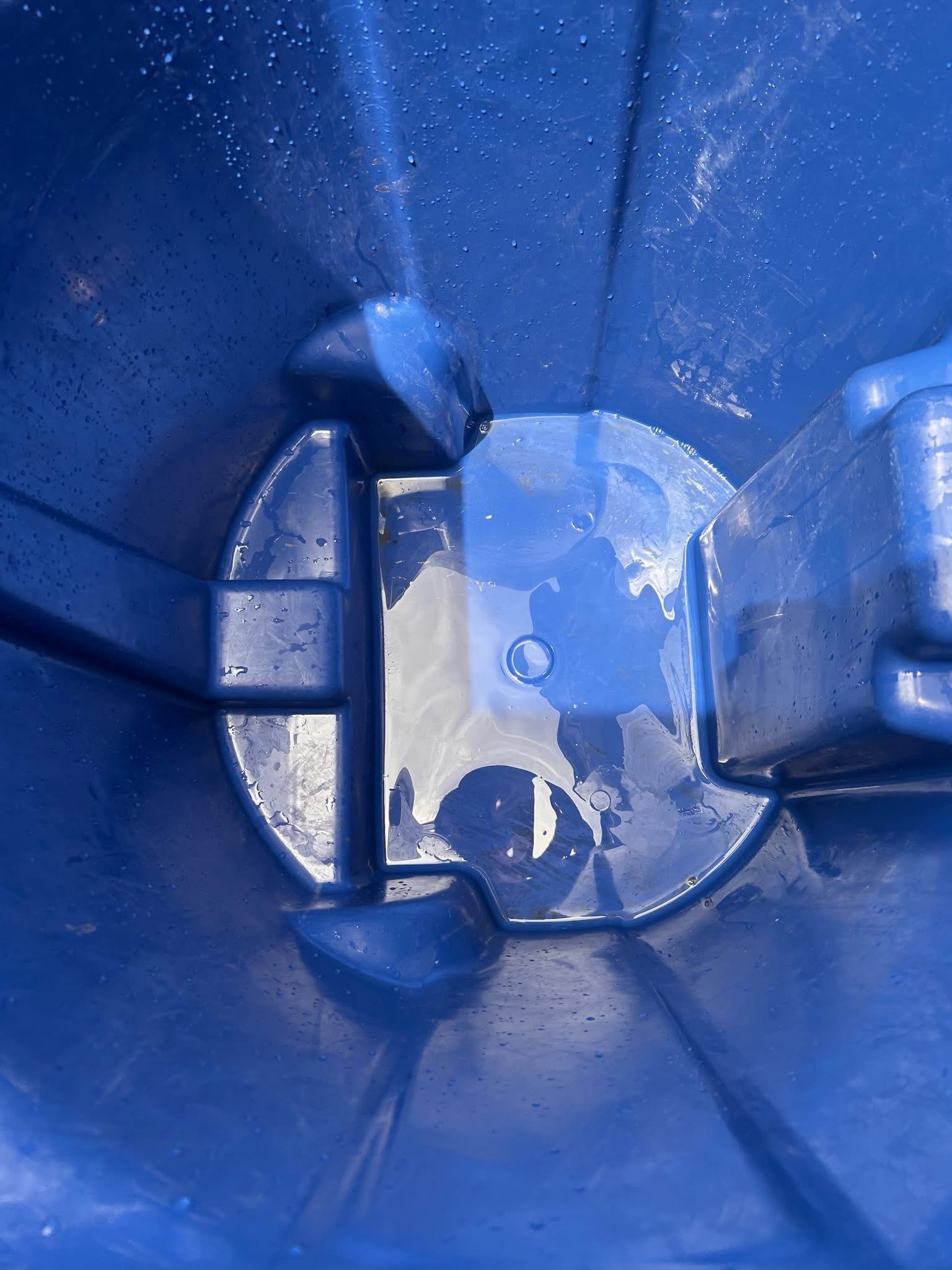 Bin after cleaning